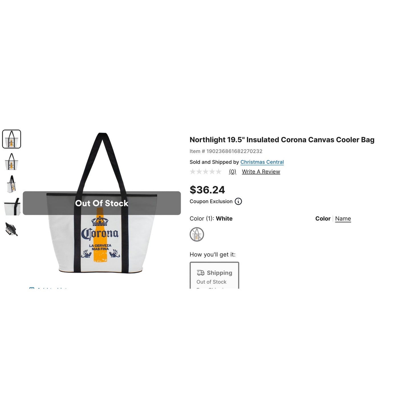 Official Corona Canvas Cooler Bag β Insulated, Waterproof, & Stylish