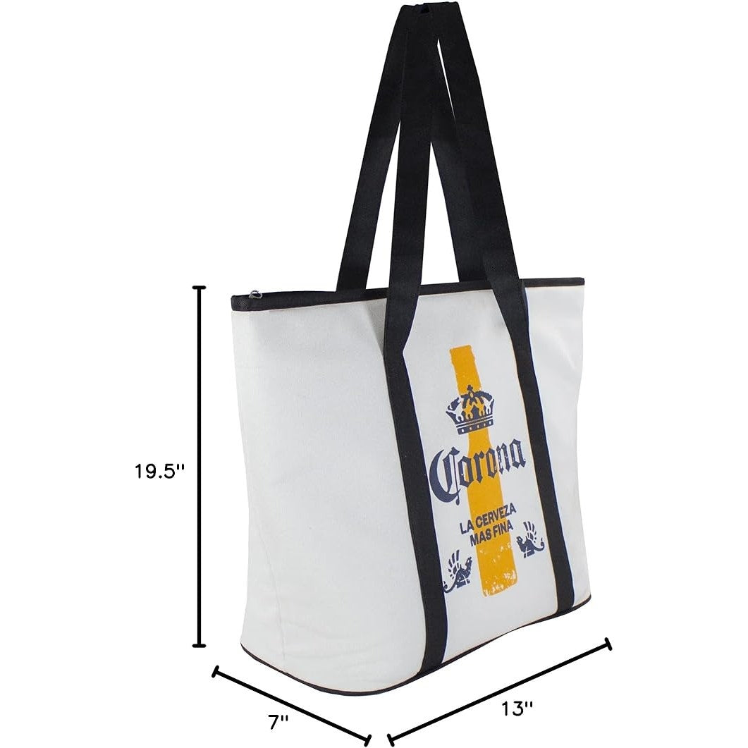 Official Corona Canvas Cooler Bag β Insulated, Waterproof, & Stylish