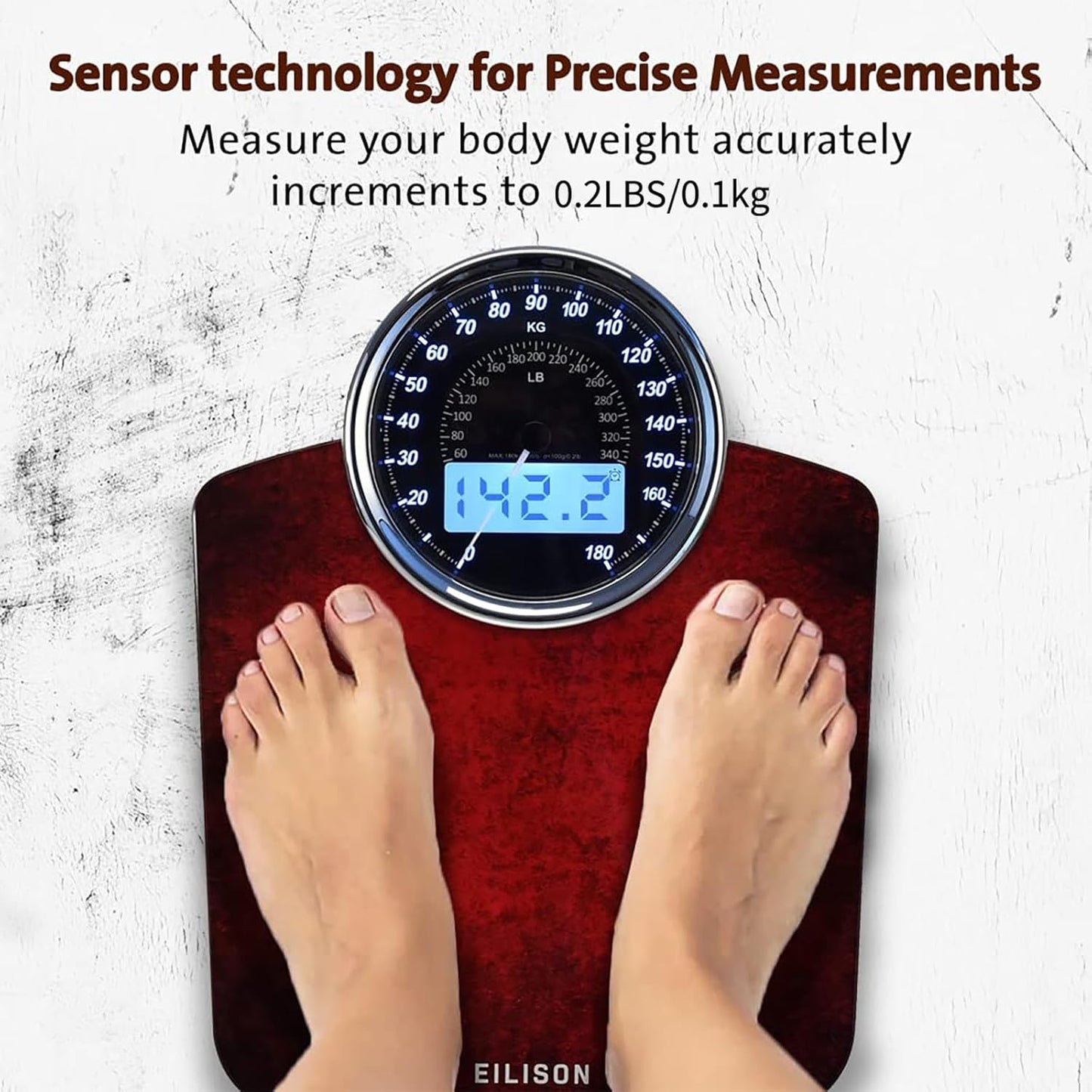 ⚖️ EILISON Highly Advanced 2-in-1 Digital & Analog Weighing Scale