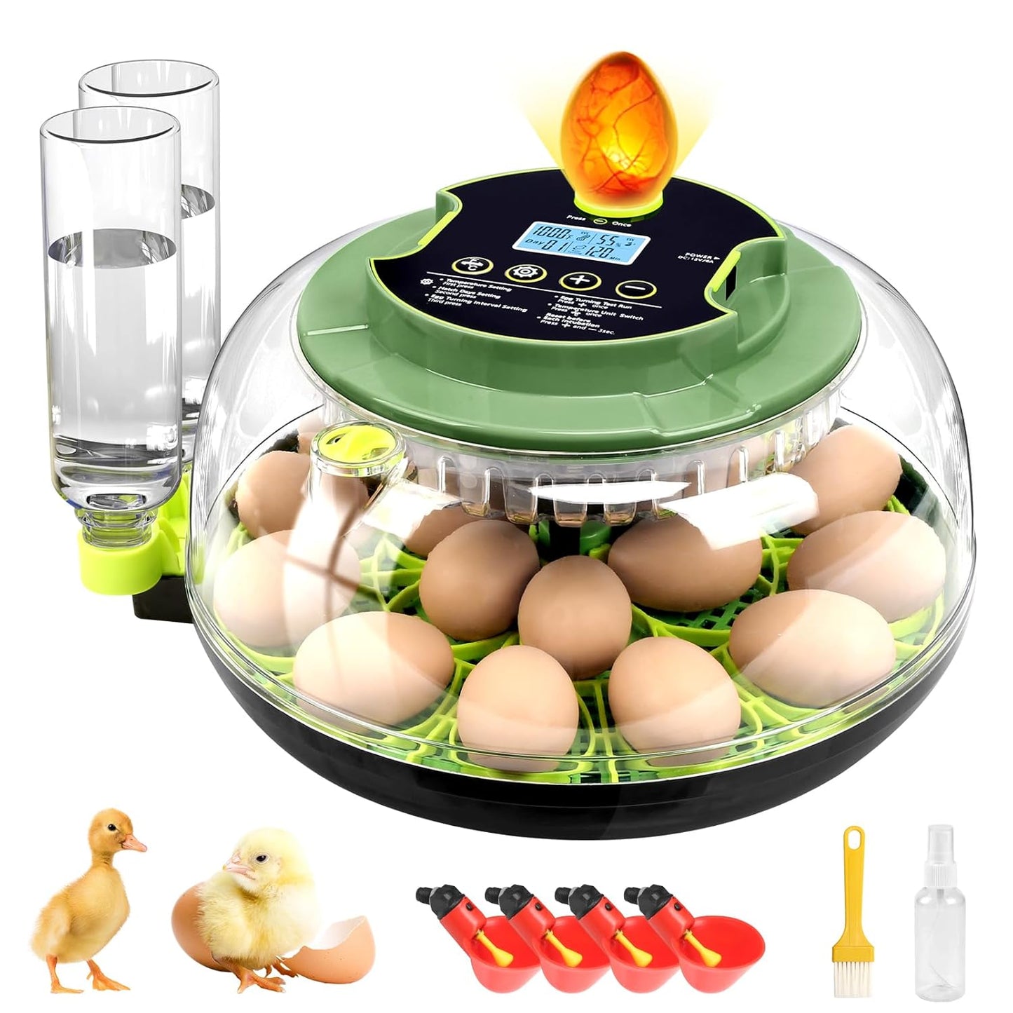 ๐ฃ 18 Egg Incubators for Hatching Eggs โ Digital Incubator with Temperature Control & Auto Egg Turner