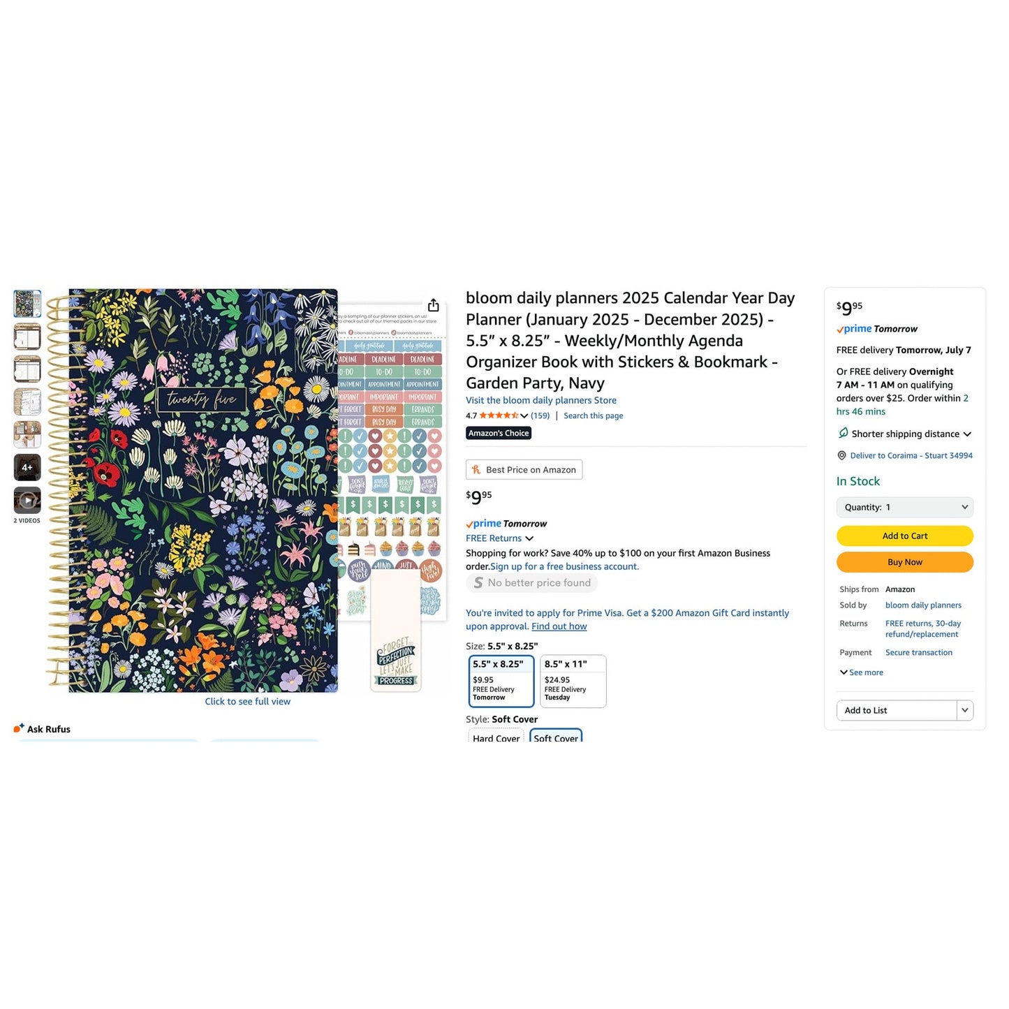 2025 Planner - Garden Party or Water Color Waves