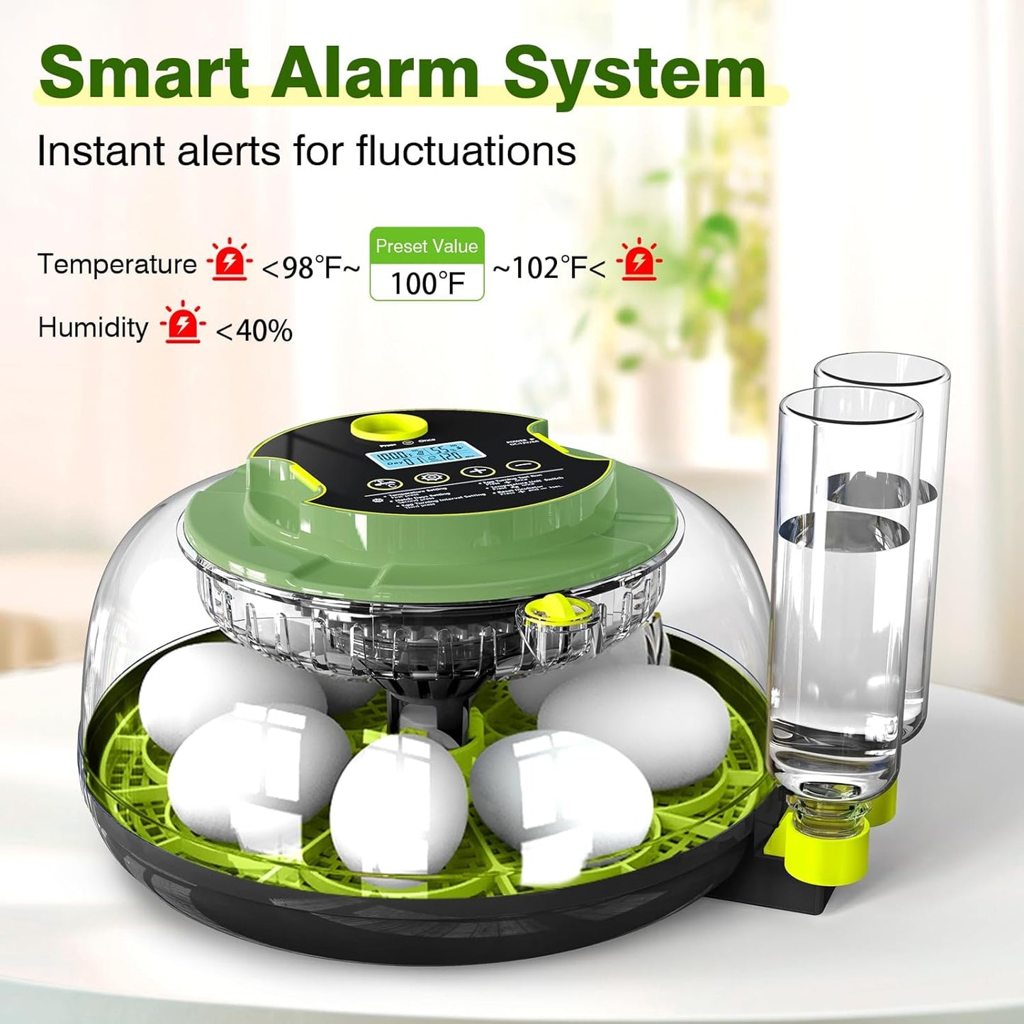 ๐ฃ 18 Egg Incubators for Hatching Eggs โ Digital Incubator with Temperature Control & Auto Egg Turner