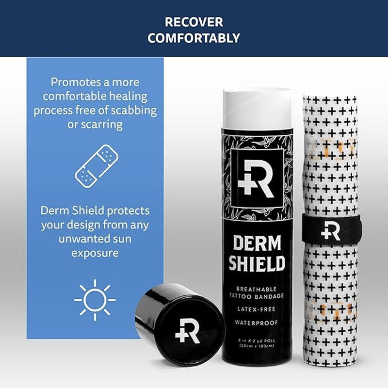 Recovery Derm Shield Tattoo Aftercare Patch – 6″ × 2 yd Roll