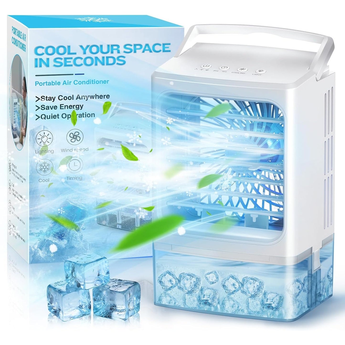 ❄️ Portable Air Conditioners – 4-in-1 Mini Personal Air Cooler