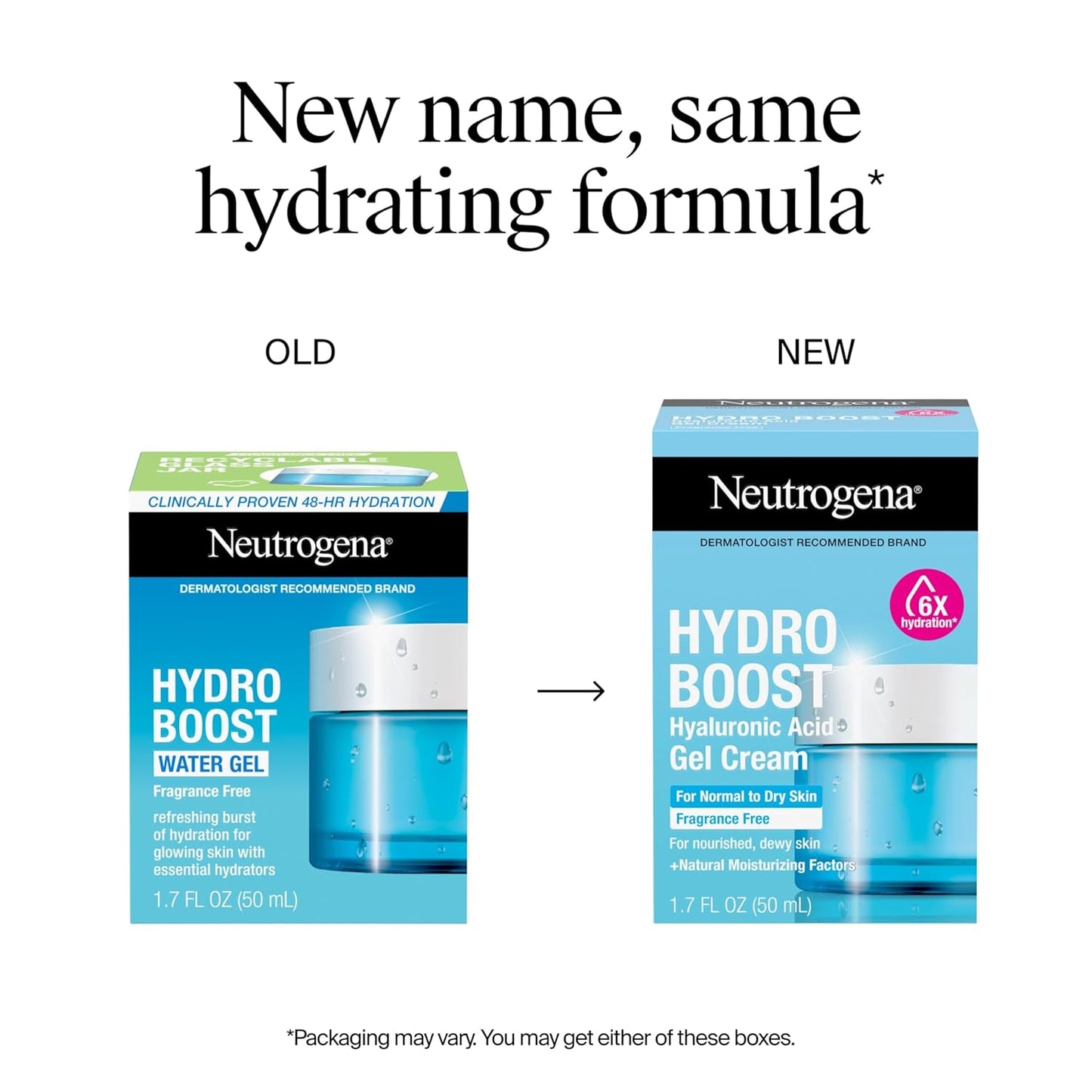 💧 Neutrogena Hydro Boost Gel Cream & Facial Cleanser Set